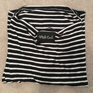 Milk snob. Car seat canopy.